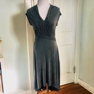 Chelsea & Theodore charcoal gray swing dress S